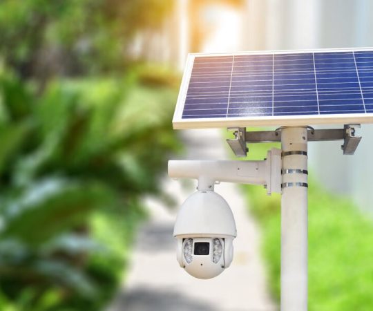 Solar,Cells,Panel,Is,Use,Solar,Energy,With,Speed,Dome